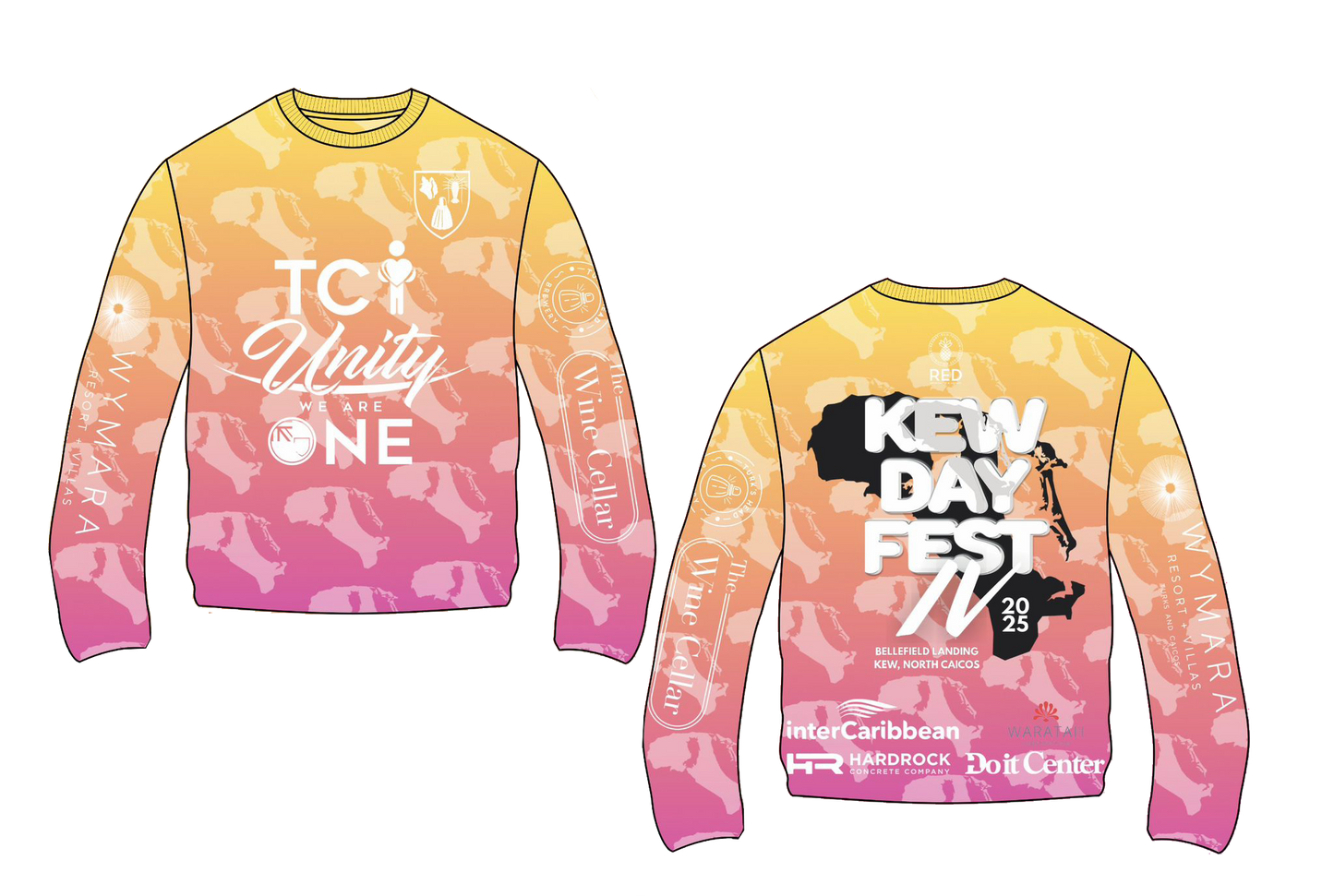 Kew Day Fest 2025 Long Sleeved Rashguard - Turks Sunset